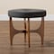 Baxton Studio Theo Japandi Dark Grey Fabric and Walnut Brown Finished Wood Ottoman Footstool 233-13170-ZORO - alternate 7